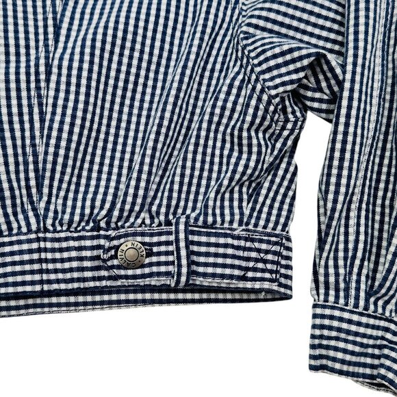 Calvin Klein Sport Vintage 80's/90's Gingham Print Cropped Jacket Women's MP - Picture 6 of 9